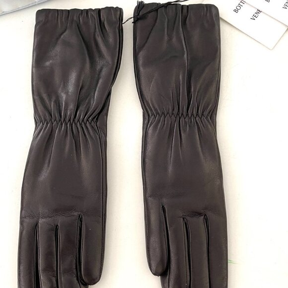 Bottega Veneta Womens Long Leather Gloves 671708, Small - Picture 3 of 12